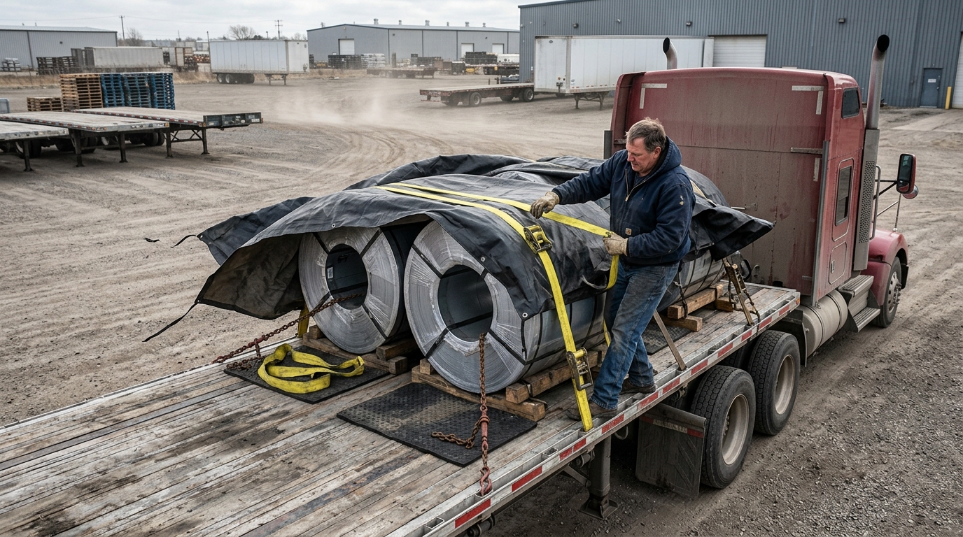 Flatbed Load Board Tactics: How to Factor Tarp Pay into Your RPM