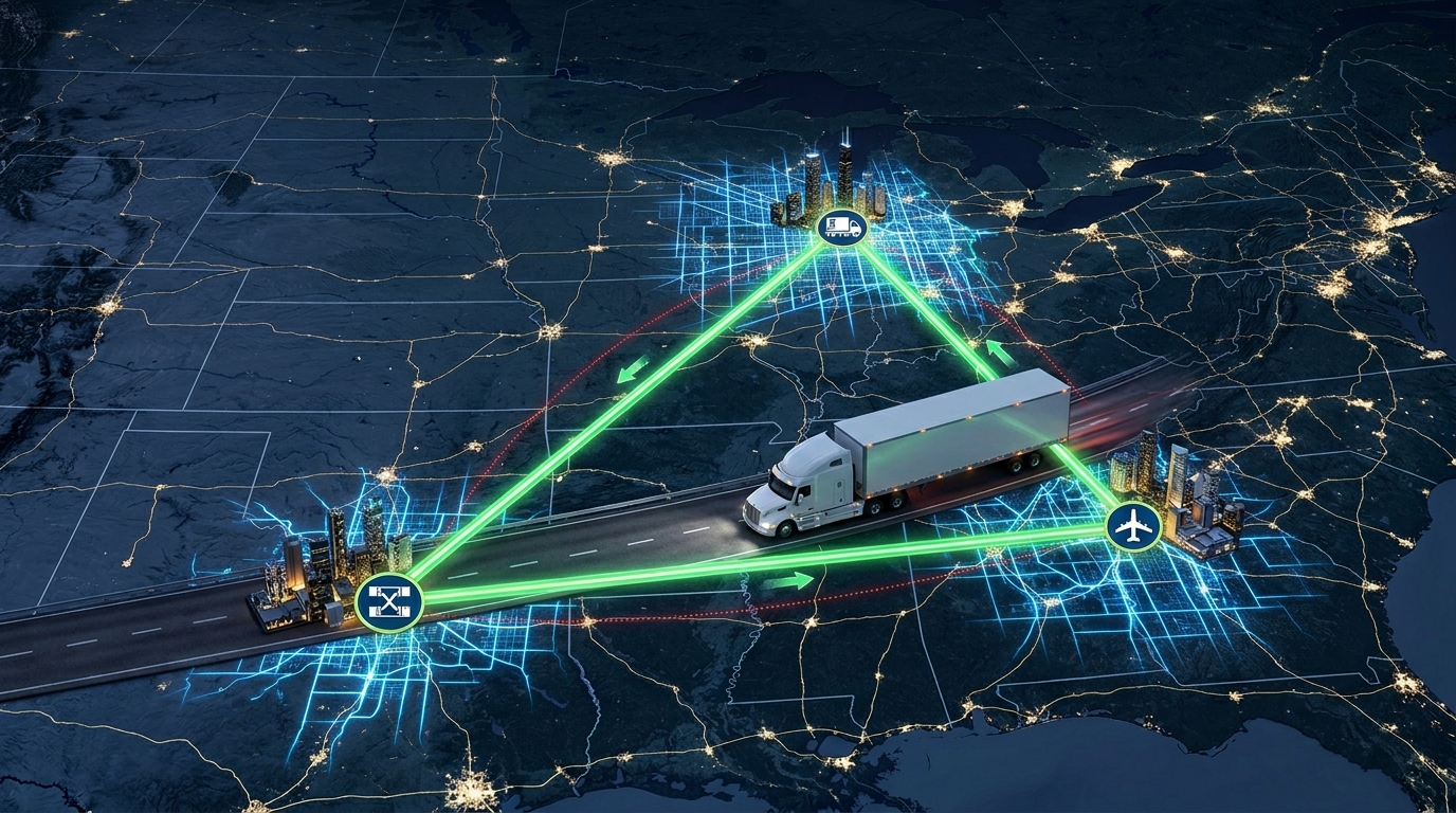 Triangle Routing: The Secret to Keeping Deadhead Under 10%